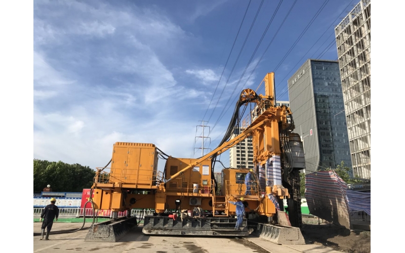 南京軌交七號線中勝路站，雨潤路站TRD工法